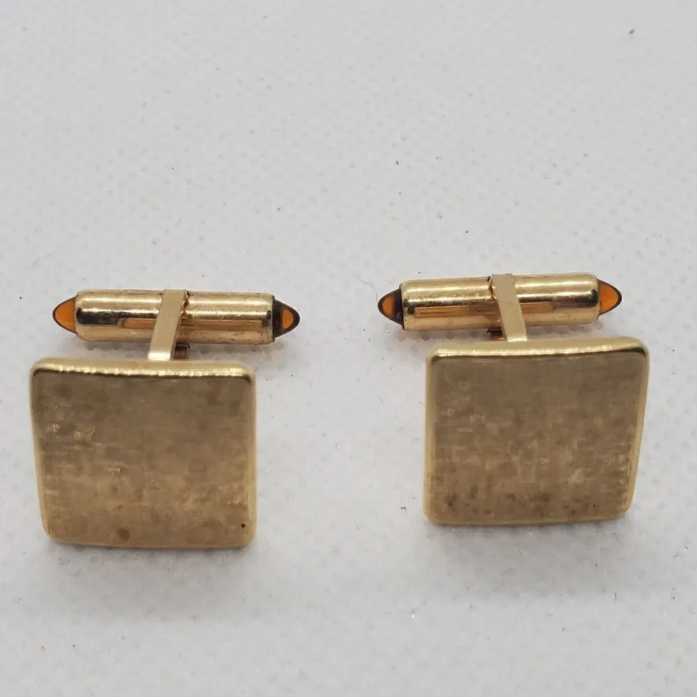 Krementz Gold Tone Cuff Links